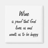 Aimant Drôle frigo magnétique vin citation femmes uniques (Devant)