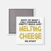 Aimant Drôle Fromage Qui Fond (Recto/Verso)