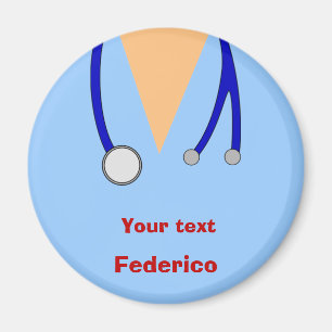 Aimant Drôle frotte la conception lunatique d'infirmièr