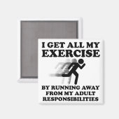 Aimant Drôle Fuir les Responsabilités (Recto/Verso)