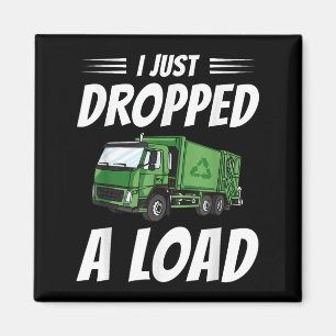 Aimant Drôle Garbage Truck Driver Costume Sarcastique Tra