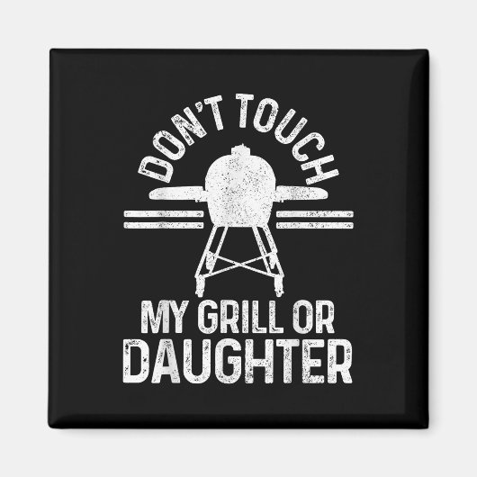 Aimant Drôle Grillmaster Barbecue Grill Chef Cadeau (Devant)