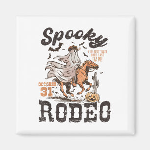 Aimant Drôle Halloween Occidentale Éffrayant Rodeo Cowgir