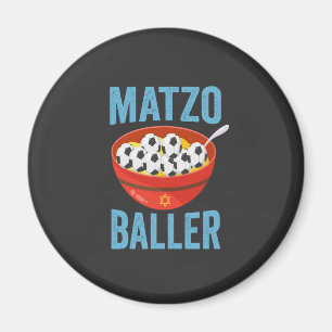 Aimant Drôle Hanukkah Football Athlète Juif Matzo Baller