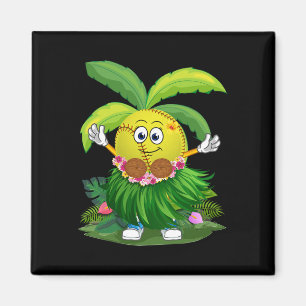 Aimant Drôle Hawaii Softll Ll Hawaïen Tropical Été Va