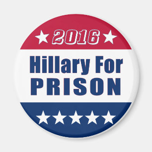 Aimant drôle Hillary pour l'élection 2016 de la PRISO
