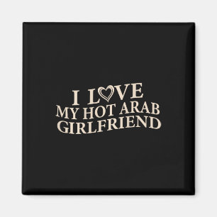 Aimant Drôle Je J'aime Ma Petite Amie Arabe Citation Sarc