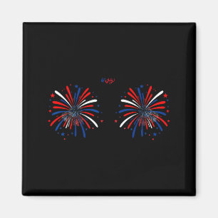Aimant Drôle je suis juste ici pour les feux d'artifice 4