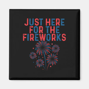 Aimant Drôle Je Suis Juste Là Pour Les Feux D'Artifice 4