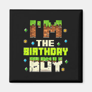 Aimant Drôle je suis le garçon d'anniversaire vidéo gamer