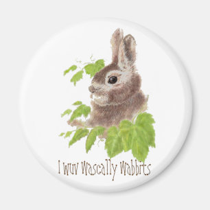 Aimant Drôle je wuv était wabbits, Lapin, Lapin