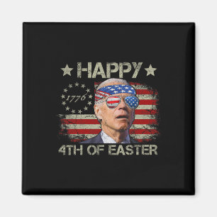 Aimant Drôle Joe Biden 4 juillet Joyeux 4ème de Pâques Ét