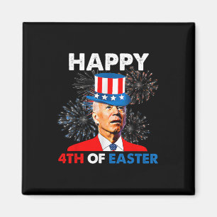 Aimant Drôle Joe Biden 4 juillet Joyeux 4ème de Pâques Ét