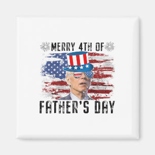 Aimant Drôle Joe Biden 4 juillet Joyeux 4ème Des Pères D