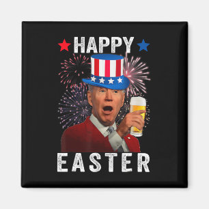 Aimant Drôle Joe Biden Confus Joyeuses Pâques Pour Le 4 J