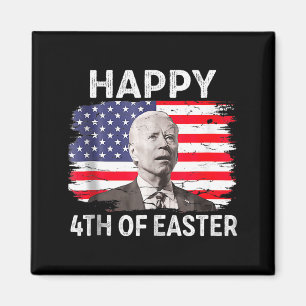 Aimant Drôle Joe Biden Joyeux 4 Juillet Confus Pâques