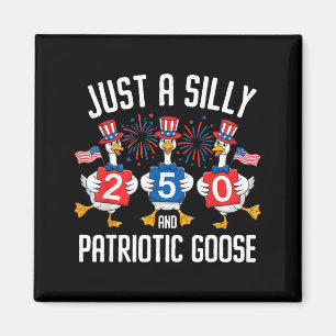 Aimant Drôle juste une oie patriotique idiote 4 juillet u