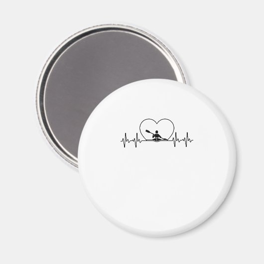 Aimant Drôle Kayaking Design Pour Hommes Femmes Paddle Bo (Recto/Verso)