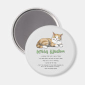 Aimant Drôle Kitty sagesse (Recto/Verso)