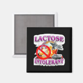 Aimant Drôle Lactose Humour Mème Tolérant Explosion (Recto/Verso)
