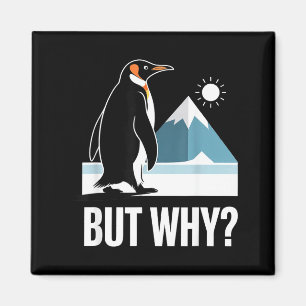 Aimant Drôle mais pourquoi le mème de pingouin humour exi