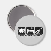 Aimant Drôle mangez la guitare de sommeil (Recto/Verso)