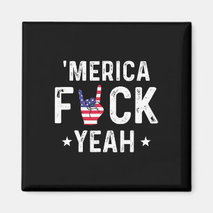 Aimant Drôle Merica Ouais 4 juillet