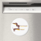 Aimant Drôle mignon dachshund pour parent chien long (In Situ (Lave-vaisselle))