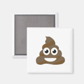 Aimant Drôle mignon Poop Emoji (Recto/Verso)