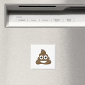 Aimant Drôle mignon Poop Emoji (In Situ (Lave-vaisselle))