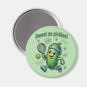 Aimant Drôle mignon sucré comme chatons Pickleball (Recto/Verso)