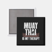 Aimant Drôle Muay Design Thaï Hommes Femmes Enfants Muay (Recto/Verso)
