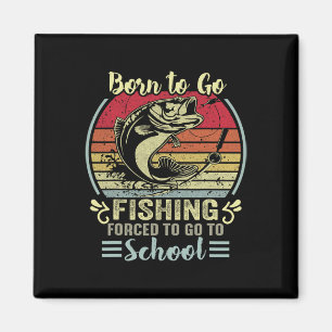 Aimant Drôle Né Pour Aller Pêcher B Poisson Pêcheur Garço