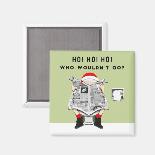 Aimant Drôle Noël Stocker Stuffer (Recto/Verso)