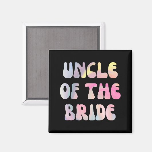 Aimant Drôle oncle Mariage De La Mariée (Recto/Verso)