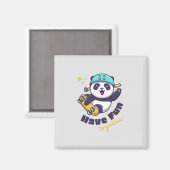 Aimant Drôle Panda Cute Pour Animaux Amateurs      (Recto/Verso)