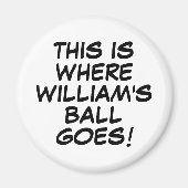 Aimant Drôle personnalisé Comic Book Golf Ball Marker (Devant)