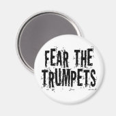 Aimant Drôle Peur Les Trompettes Cadeau (Recto/Verso)