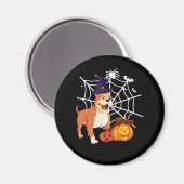 Aimant Drôle Pitbull Chien Halloween Costume (Recto/Verso)