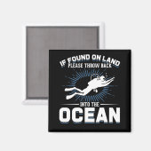 Aimant Drôle Plaisir Plongée Plongée sous-marine (Recto/Verso)