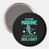 Aimant Drôle plongée sous-marine Gift Dive Biologie Futur (Recto/Verso)