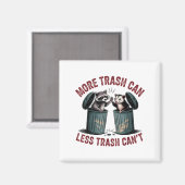 Aimant Drôle plus de déchets peut moins de déchets ne peu (Recto/Verso)