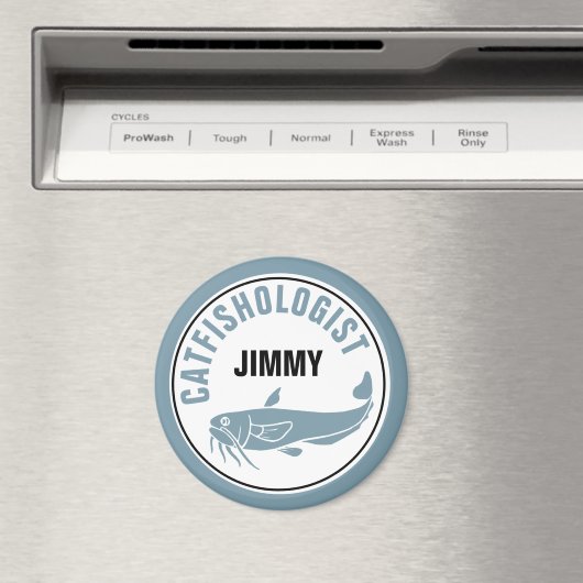 Aimant Drôle poisson-poisson humoristique Pêche frite Rec (In Situ (Lave-vaisselle))