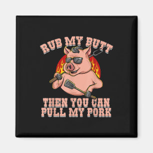 Aimant Drôle Porc Lover Ribs Cadeaux Pour Pig Bbq Amateur