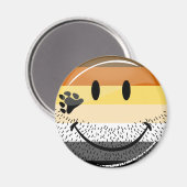 Aimant Drôle Porté Happy Gay Bear Fide drapeau (Recto/Verso)