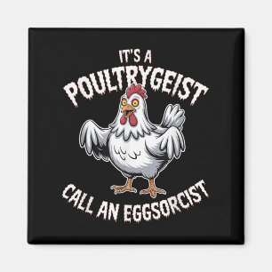 Aimant Drôle Poulet Halloween Chemise Ultrygeist OEufs d'