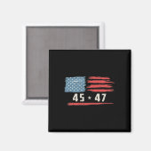 Aimant Drôle président Qr Trump Dance Code 2 Côté (Recto/Verso)