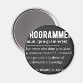 Aimant Drôle Programmer Code Développeur Définition (Recto/Verso)