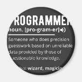 Aimant Drôle Programmer Code Développeur Définition (Devant)