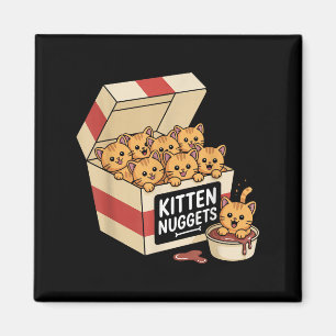 Aimant Drôle propriétaire de chat cadeau Kitten Nuggets d